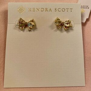 Kendra Scott x Love Shack Fancy Gold Bow Stud